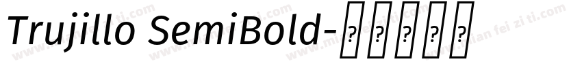 Trujillo SemiBold字体转换
